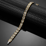 Magnetic Chain & Link Bracelet Gold and Silver Color for Arthritis