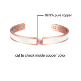 MagEnergy Copper Bracelet for Women Magnetic Adjustable (6.3inches) Magnet Bracelet for Birthday Gifts