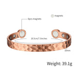MagEnergy Magnetic Copper Bracelets for Men and Woman with Power Magnets Two Size Adjustable Bracelets - 2PCK