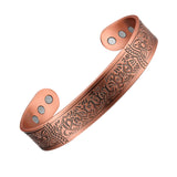 MagEnergy Pure Copper Bracelet for Mens Cuff Magnetic Bracelet 7.5inches Adjustable to Fit Most Wrists Jewelry Gifts