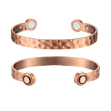 MagEnergy Magnetic Copper Bracelets for Men and Woman with Power Magnets Two Size Adjustable Bracelets - 2PCK