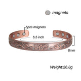 Copper Bracelet For Women Flower Design CBG224
