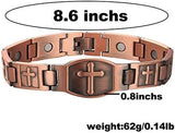 MagEnergy Copper Bracelet for Men for Joint Pain 99.9% Pure Copper Magnetic Bracelet Adjustable Jewelry Gifts with Sizing Tool