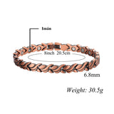Women Copper Magnetic Bracelet For Arthritis And Carpal Tunnel CB007