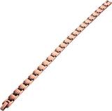 MagEnergy Copper Magnetic Bracelet and Rings for Women, Magnetic Bracelet & Rings with 3500 Gauss Magnets,Adjustable Link Bracelet Copper Ring Jewelry Gifts with Sizing Tool