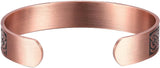 MagEnergy Copper Bracelet for Men 99.9% Pure Copper Magnetic Bangles with 6pcs 3500 Gauss Magnets Adjustable Jewelry Gift