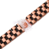MagEnergy Copper Magnetic Bracelets for Men Double Row Strength Magnets with Removal Tool and Gift Box (Link Bracelet A)