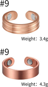 MagEnergy Copper Bracelets for Women 99.9% Pure Copper Magnetic Bracelet Adjustable Bangle Gift Box