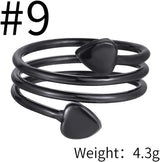 MagEnergy Copper Rings for Women for Arthritis 99.9% Pure Copper Lymph Detox Magnetic Therapy Rings for Finger Joint Pain Jewelry Gift(2pcs)