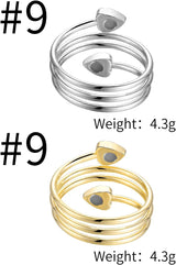 MagEnergy Copper Rings for Women for Arthritis 99.9% Pure Copper Lymph Detox Magnetic Therapy Rings for Finger Joint Pain Jewelry Gift(4pcs)