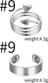 MagEnergy Copper Rings for Women for Arthritis 99.9% Pure Copper Lymph Detox Magnetic Therapy Rings for Finger Joint Pain Jewelry Gift(4pcs)