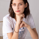 MagEnergy Pure Copper Magnetic Bracelet for Women Copper Wristband with 3500 Gauss Magnets Adjustable Jewelry Gifts (Copper Cross)