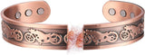 MagEnergy Copper Bracelet for Men for Joint Pain 99.9% Pure Copper Magnetic Bracelet Adjustable Jewelry Gifts with Sizing Tool