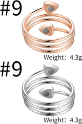 MagEnergy Copper Rings for Women for Arthritis 99.9% Pure Copper Lymph Detox Magnetic Therapy Rings for Finger Joint Pain Jewelry Gift(4pcs)