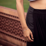 MagEnergy Copper Magnetic Bracelet and Rings for Women, Magnetic Bracelet & Rings with 3500 Gauss Magnets,Adjustable Link Bracelet Copper Ring Jewelry Gifts with Sizing Tool