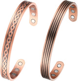 MagEnergy Copper Bracelets for Women 99.9% Pure Copper Magnetic Bracelet Adjustable Bangle Gift Box
