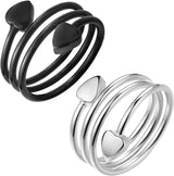 MagEnergy Copper Rings for Women, Magnetic Therapy for Arthritis and Joint Pain, 99.9% Pure Copper with Magnets Adjustable Ring for Fingers Thumb-3PCS