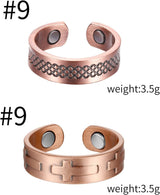MagEnergy Copper Bracelet for Men for Joint Pain 99.9% Pure Copper Magnetic Bracelet Adjustable Jewelry Gifts with Sizing Tool