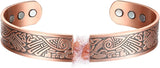 MagEnergy Copper Bracelet for Men for Joint Pain 99.9% Pure Copper Magnetic Bracelet Adjustable Jewelry Gifts with Sizing Tool