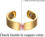 MagEnergy Copper Rings for Women for Arthritis 99.9% Pure Copper Lymph Detox Magnetic Therapy Rings for Finger Joint Pain Jewelry Gift(4pcs)