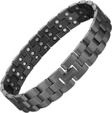 MagEnergy Copper Bracelet for Men 99.9% Pure Copper Magnetic Bracelet with 2 Row Magnets Adjustable Bracelet Length with Sizing Tool