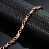 MagEnergy Copper Bracelets for Women 99.9% Pure Copper Magnetic Link Bracelet, Adjustable Bracelet Jewelry Gifts with Sizing Tool