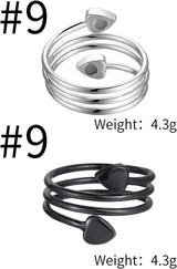 MagEnergy Copper Rings for Women, Magnetic Therapy for Arthritis and Joint Pain, 99.9% Pure Copper with Magnets Adjustable Ring for Fingers Thumb-3PCS