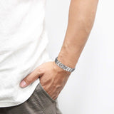 Titanium Magnetic Bracelets for Men Pure Titanium Bracelet 4 Elements 3500 Gauss Magnets Ultra Titanium Men's Adjustable Bracelets with Remove Tool & Jewellry Gift Box