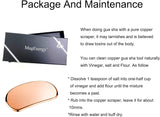 MagEnergy Gua Sha Tool Pure Copper Scraping Back Massager Guasha Board for Neck and Body Skin Care Tool Special Gifts for Grandparents Parents Friends (Copper 1)
