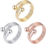 MagEnergy Copper Rings for Women for Arthritis 99.9% Pure Copper Lymph Detox Magnetic Therapy Rings for Finger Joint Pain Jewelry Gift(2pcs)