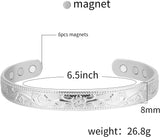 MagEnergy Copper Bracelets for Women for Pain Relief, Magnetic Pure Copper Bracelet Ring Set with 3500 Gauss Magnets, Adjustable Copper Health Jewelry Gifts