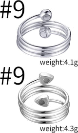 MagEnergy Copper Rings for Women for Arthritis 99.9% Pure Copper Lymph Detox Magnetic Therapy Rings for Finger Joint Pain Jewelry Gift(2pcs)