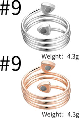 MagEnergy Copper Rings for Women for Arthritis 99.9% Pure Copper Lymph Detox Magnetic Therapy Rings for Finger Joint Pain Jewelry Gift(4pcs)