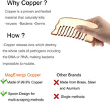MagEnergy Gua Sha Tool Pure Copper Scraping Back Massager Guasha Board for Neck and Body Skin Care Tool Special Gifts for Grandparents Parents Friends (Copper 1)