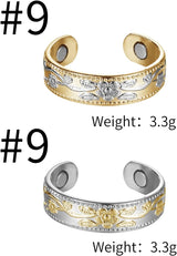 MagEnergy Copper Rings for Women for Arthritis 99.9% Pure Copper Lymph Detox Magnetic Therapy Rings for Finger Joint Pain Jewelry Gift(4pcs)