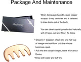 MagEnergy Gua Sha Tool Pure Copper Scraping Back Massager Guasha Board for Neck and Body Skin Care Tool Special Gifts for Grandparents Parents Friends (Copper 1)