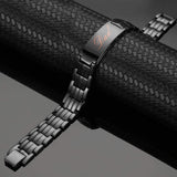 MagEnergy Copper Cross Bracelet for Men – Ultra Strength Magnetic Copper Mens Cross Bracelets with Ring – Adjustable Bracelet with Sizing Tool Jewelry Gift