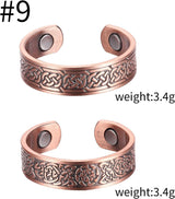 MagEnergy Copper Bracelet for Men for Joint Pain 99.9% Pure Copper Magnetic Bracelet Adjustable Jewelry Gifts with Sizing Tool