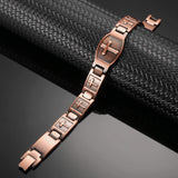 MagEnergy Copper Bracelet for Men for Joint Pain 99.9% Pure Copper Magnetic Bracelet Adjustable Jewelry Gifts with Sizing Tool