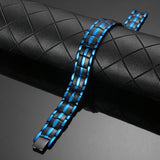 Titanium Magnetic Bracelets for Men Pure Titanium Bracelet 4 Elements 3500 Gauss Magnets Ultra Titanium Men's Adjustable Bracelets with Remove Tool & Jewellry Gift Box