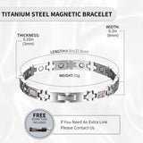 MagEnergy Lymphatic Drainage Magnetic Bracelets for Women Titanium Steel Magnetic Wristbands with Elegant Love Heart Shape Design, Lovely Gift Box with an Adjustment Tool(Heart Purple)