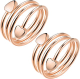 MagEnergy Copper Rings for Women, Magnetic Therapy for Arthritis and Joint Pain, 99.9% Pure Copper with Magnets Adjustable Ring for Fingers Thumb-3PCS