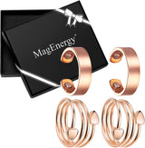MagEnergy Copper Rings for Women for Arthritis 99.9% Pure Copper Lymph Detox Magnetic Therapy Rings for Finger Joint Pain Jewelry Gift(4pcs)