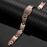 MagEnergy Copper Bracelet for Men for Joint Pain 99.9% Pure Copper Magnetic Bracelet Adjustable Jewelry Gifts with Sizing Tool