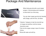 MagEnergy Gua Sha Tool Pure Copper Scraping Back Massager Guasha Board for Neck and Body Skin Care Tool Special Gifts for Grandparents Parents Friends (Copper 1)
