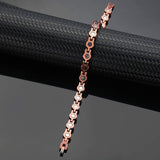 MagEnergy Copper Bracelet Anklet for Women, Soild Copper Magnetic Anklet, Adjustable Ankle Bracelet with Free Link Removal Tool (Copper)