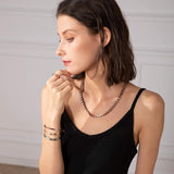 MagEnergy Copper Magnetic Bracelet and Rings for Women, Magnetic Bracelet & Rings with 3500 Gauss Magnets,Adjustable Link Bracelet Copper Ring Jewelry Gifts with Sizing Tool