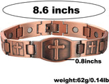 MagEnergy Copper Bracelet for Men for Joint Pain 99.9% Pure Copper Magnetic Bracelet Adjustable Jewelry Gifts with Sizing Tool