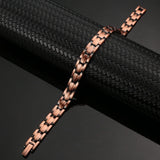 MagEnergy Copper Bracelets for Women 99.9% Pure Copper Magnetic Link Bracelet, Adjustable Bracelet Jewelry Gifts with Sizing Tool