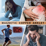 MagEnergy Copper Bracelet Anklet for Women, Soild Copper Magnetic Anklet, Adjustable Ankle Bracelet with Free Link Removal Tool (Copper)